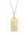 颜色: Gemini, Alberto Amati | 14K Yellow Gold Zodiac Dog Tag Pendant Necklace, 18"