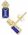 颜色: Tanzanite, Macy's | Ruby (1-3/8 ct. t.w.) & Diamond (1/8 ct. t.w.) Crown Stud Earrings in 14k Gold (Also in Emerald & Tanzanite)