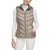 Charter Club | Women's Packable Hooded Puffer Vest, Created for Macy's, 颜色Taupe