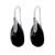 商品Giani Bernini | Fine Crystal and Cubic Zirconia Teardrop Wire Earrings in Sterling Silver颜色Black