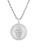 颜色: SILVER, Anthony Jacobs | ​Simulated Diamond Basketball Pendant Necklace