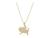 color Gold/Taurus, Vanessa Mooney | The Star Sign Necklaces