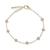 商品第2个颜色Gold Over Silver, Macy's | Cultured Freshwater Pearl (4-5mm) Station Bracelet