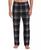 颜色: Black Beau, Perry Ellis | Men's Deluxe Touch Knit Plaid Pajama Pant