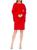 ALEXIA ADMOR | Bahari Bell Sleeve Sheath Dress, 颜色RED
