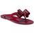 INC International | INC Womens Madena Jelly Thong Flip-Flops, 颜色Red Crystal