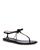 color Black, Kate Spade | Women's Piazza Knotted Bow Patent Leather Thong Sandals