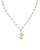 颜色: S, Ettika Jewelry | Paperclip Link Chain Initial Pendant Necklace in 18K Gold Plated, 18"