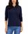 颜色: Sky Captain, Tommy Hilfiger | Women's Logo Long-Sleeve Polo Shirt