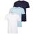 商品第3个颜色White/Surf Blue/Navy, Ralph Lauren |  Ralph Lauren 男士纯棉T恤 3件套 经典款