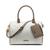 商品Calvin Klein | Ashley Embossed Signature Medium Satchel颜色Cherub White