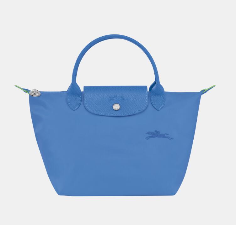 颜色: 蓝色, Longchamp | 珑骧新款女士短柄小号手提包环保系列女士手提饺子包L1621（香港仓发货）