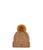 UGG | Knit Cable Beanie with Faux Fur Pom, 颜色Camel