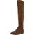 颜色: Nut Brown Suede/Knit, Sam Edelman | Sam Edelman Womens Pam Zipper Ribbed Knit Over-The-Knee Boots