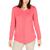 商品Karen Scott | Karen Scott Womens Heathered V-Neck Pullover Sweater颜色Pink Orchid