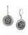 颜色: Black, 2028 | Silver-Tone Crystal Round Drop Earrings