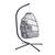 颜色: grey, Simplie Fun | Outdoor Patio Wicker Folding Hanging Chair