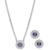 Givenchy | Pavé & Color Crystal Pendant Necklace & Stud Earrings Set, 颜色Purpl