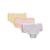 商品第4个颜色Seashell Pink-Flan-Orchid Hush, Memoi | 3 Pack Girl's Solid Cotton Briefs Toddler|Child