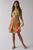 颜色: Green Multi, Urban Outfitters | Kimchi Blue Phoebe Cotton Open-Back Halter Knee Length Dress