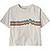 color Birch White, Patagonia | Patagonia Women's Ridge Rise Stripe Organic Easy Cut T-Shirt