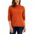 商品Karen Scott | Petite Mock Neck Zip-Back Sweater, Created for Macy's颜色Red Ochre