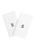 颜色: White S, Linum Home Textiles | Personalized Denzi Hand Towels (Set of 2) in Black Font