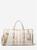 color VANILLA/SOFT PINK, Michael Kors | Bedford Travel Extra-Large Logo Stripe Weekender Bag