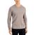 商品Alfani | Men's Long Sleeve Supima V-Neck T-Shirt, Created for Macy's颜色Wallstreet Grey