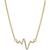 颜色: Gold over Silver, Sarah Chloe | Heartbeat Necklace in 14k Gold over Silver, 16" + 2" extender (also available in Sterling Silver)