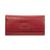 color Red, Mancini Leather Goods | Women's Croco Collection RFID Secure Quadruple Fold Wallet