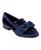颜色: Navy Velvet, Bandolino | Women's Lindio Bow Slip-On Tailored Loafers