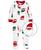 颜色: Brown Santa, Carter's | Baby 1-Piece Santa Fleece Footed Pajamas