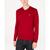 商品Lacoste | Men's V-Neck Sweater颜色Dark Red