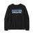 颜色: Black, Patagonia | 女士长袖 P-6 logo T 恤
