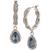 Givenchy | Pavé & Pear-Shape Crystal Charm Hoop Earrings, 颜色Navy