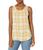 color Gold Plaid, Van Heusen | Women's Sleeveless Crewneck Woven Top