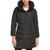 Calvin Klein | Women's Faux-Sherpa Collar Hooded Stretch Puffer Coat, Created for Macy's, 颜色Black