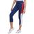 商品Tommy Hilfiger | Tommy Hilfiger Sport Womens Colorblock High Rise Leggings颜色Deep Blue