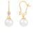 商品Splendid Pearls | 7-8mm Pearl Drop Earrings颜色GOLD