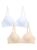 颜色: BEIGE WHITE, Calvin Klein | 2-Pack Softie Bras