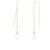 商品Splendid Pearls | 7.5-8mm Pearl Earrings颜色WHITE/GOLD