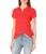 商品Nautica | Women's 5-Button Short Sleeve Cotton Polo Shirt颜色Hibiscus