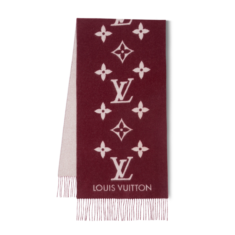 Louis Vuitton | 【预售十天】路易威登 23新款Reykjavik女士山羊绒围巾（四色可选）, 颜色波尔多红