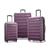 Samsonite | Samsonite Omni 2 Hardside Expandable Luggage with Spinner Wheels, Checked-Medium 24-Inch, Midnight Black, 颜色Purple