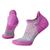 颜色: Medium Gray / Purple, SmartWool | Smartwool Targeted Cushion Run Low Ankle Sock - Women's