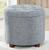 颜色: gray, Posh Habitat | Donovan Round Tufted Linen Storage Ottoman