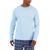 商品Club Room | Men's Solid Long-Sleeve Pajama Top T-Shirt, Created for Macy's颜色Waterline