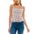 商品Ultra Flirt | Juniors' Emma Printed Ruched Tank Top颜色Gardenia Floral