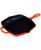 颜色: Flame, Le Creuset | 10.25" Enameled Cast Iron Skillet Grill with Helper Handle